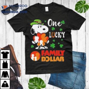 Snoopy One Lucky Family Dollar St Patrick’s Day 2024 Shirt