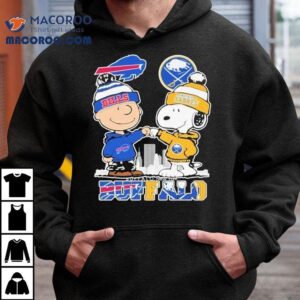 Snoopy The Peanuts Fan Buffalo Bills And Sabres Christmas Shirt