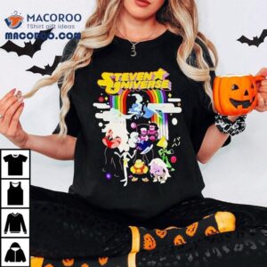 Steven Universe Crystal Gems Characters Rainbow Tshirt