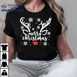 Subtle Anti Trump Christmas Reindeer Head Shirt