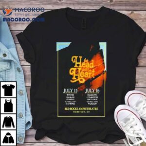 The Head And The Heart July Red Rocks Amphitheatre Tshirt