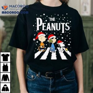 The Peanuts Characters Christmas Abbey Road Shirt