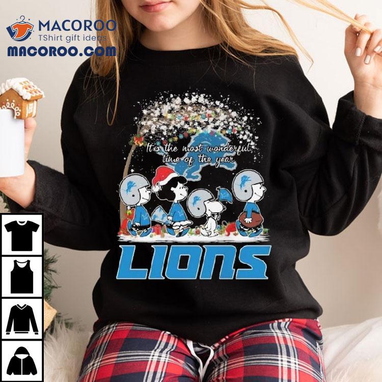 The Peanuts X Detroit Lions It’s The Most Wonderful Time Of The Year Merry Christmas 2025 Shirt The Peanuts X Detroit Lions It’s The Most Wonderful Time Of The Year Merry Christmas 2025 Shirt