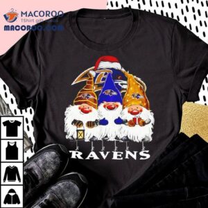Three Gnomes Christmas Baltimore Ravens Shirt