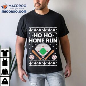 Tstars Ho Ho Home Run Ugly Christmas Shirt