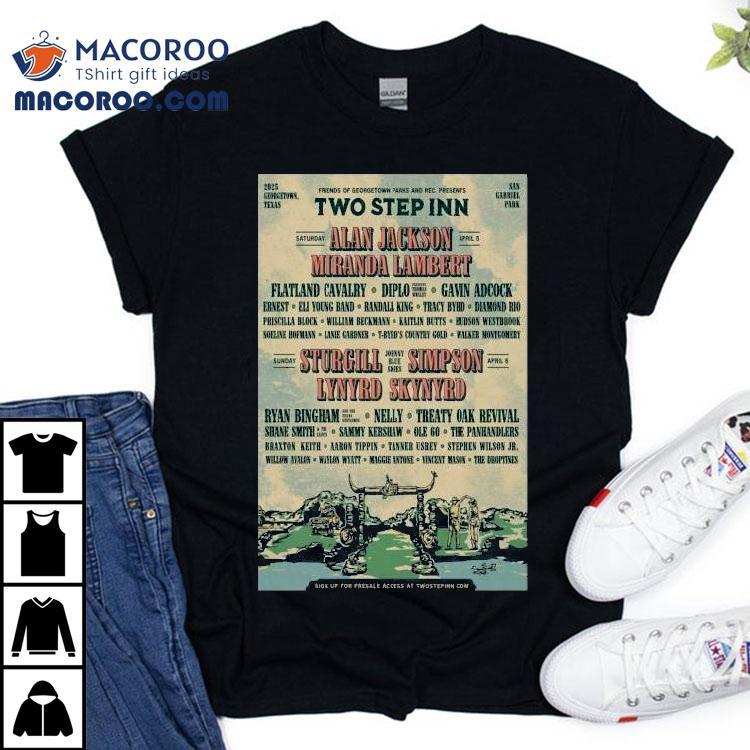 Two Step Inn Concert April 5-6 2025 San Gabriel Park Georgetown, Texas Shirt Two Step Inn Concert April 5-6 2025 San Gabriel Park Georgetown, Texas Shirt