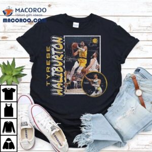 Tyrese Haliburton Indiana Pacers ’90s Player Graphic 2025 Shirt