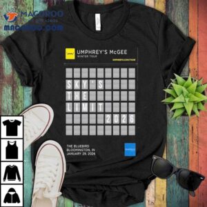 Umphrey’s Mcgee Bloomington, In January 29 2026 Concert Shirt