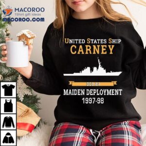 United States Ship Carney (ddg-64) Maiden Deployment 1997-98 T-shirt