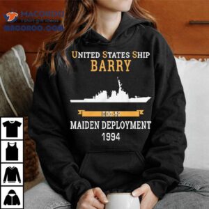 Uss Barry (ddg-52) Maiden Deployment 1994 T-shirt