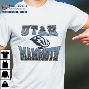 Utah Mammoth Starter Comic Style Team Graphic T-shirt