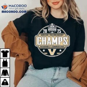 Vanderbilt Commodores 2025 Sec Women’s Soccer Tournament Champions Locker Room Shirt