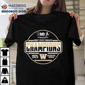 Washington Huskies 2025 Big Ten Women’s Soccer Tournament Champions Locker Room Shirt