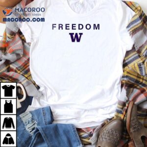 Washington Huskies X University Of Washington X Charlie Kirk Freedom Logo Shirt