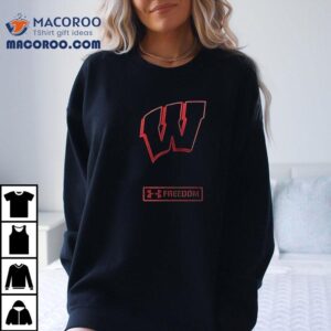 Wisconsin Badgers X Charlie Kirk United In Service Freedom Shirt