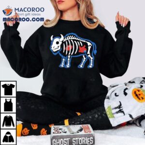 X-ray Buffalo Skeleton With Football And Food Shirt