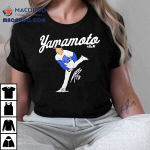 Yoshinobu Los Angeles Dodgers Defending Pitching Signature Shirt