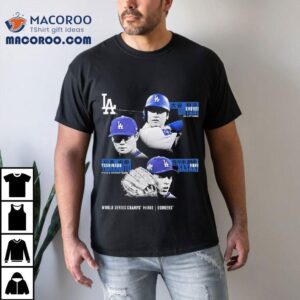 Yoshinobu Yamamoto Shohei Ohtani And Roki Sasaki Los Angeles Dodgers 2025 World Series Champions Historic Performances Shirt