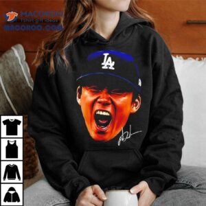 Yoshinobu Yamamoto The Los Angeles Dodgers Face Signature Shirt