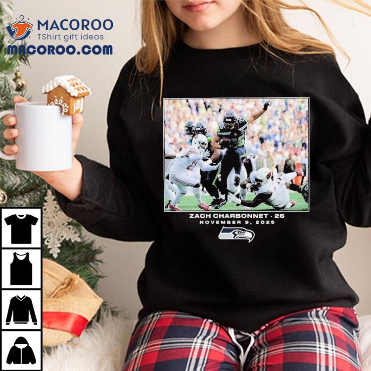 Zach Charbonnet Seattle Seahawks November 9 2025 Nfl Flash Features Week 10 Shirt Zach Charbonnet Seattle Seahawks November 9 2025 Nfl Flash Features Week 10 Shirt