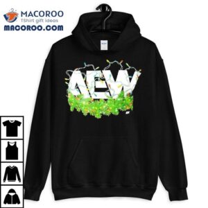 Aew Decorated Christmas Lights Graphic Tshirt