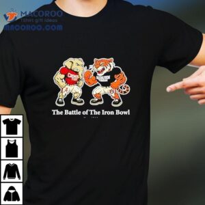 Alabama Crimson Tide Vs Auburn Tigers The Battle For The Iron Bowl Tshirt