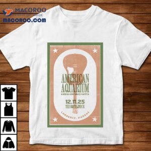 American Aquarium Bottleneck Dec Lawrence Ks Tour Tshirt