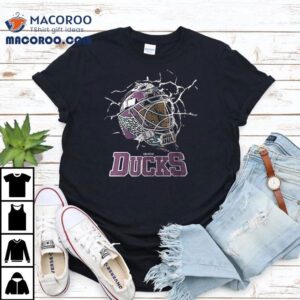 Anaheim Ducks Mighty Ducks Helmet Shirt 2 Anaheim Ducks Mighty Ducks Helme Tshirt