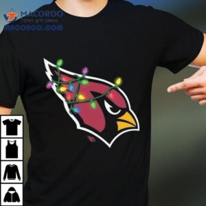 Arizona Cardinals Primary Logo Holiday Lights 2025 Shirt 2 Arizona Cardinals Primary Logo Holiday Lights Tshirt