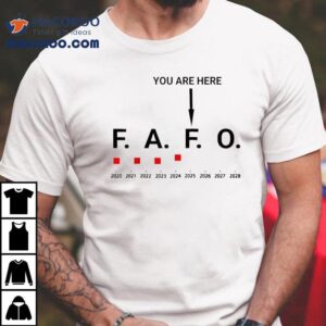Around And Find Out Fafo You Are Here Graph Tshirt
