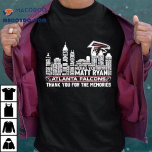 Atlanta Falcons Players List Names Thank You For The Memories Tshirt