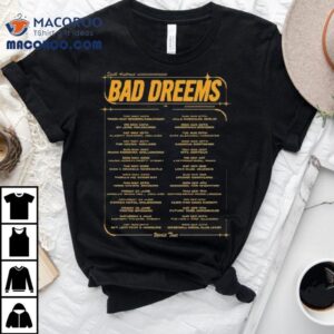 Bad Dreems World Tour Petrol Tshirt