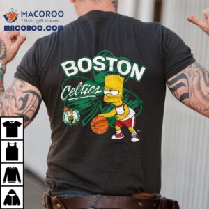 Bart Simpson Playing Basketball Boston Celtics T-shirt 2 Bart Simpson Playing Basketball Boston Celtics Tshirt