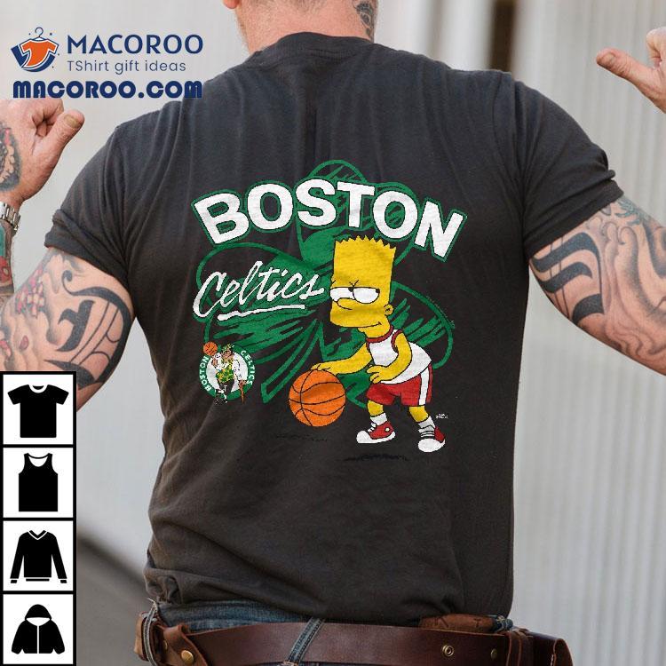 Bart Simpson Playing Basketball Boston Celtics T-shirt Bart Simpson Playing Basketball Boston Celtics T-shirt