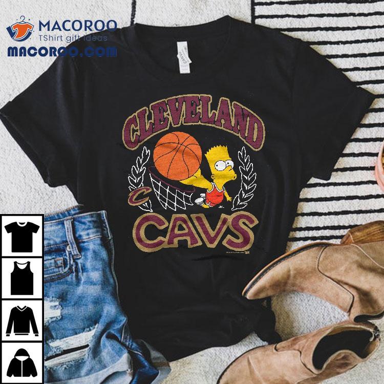 Bart Simpson Playing Basketball Cleveland Cavaliers T-shirt Bart Simpson Playing Basketball Cleveland Cavaliers T-shirt