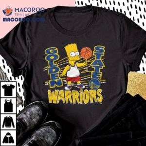 Bart Simpson Playing Basketball Golden State Warriors Tshirt