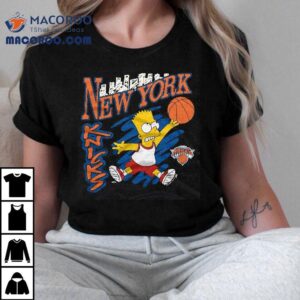 Bart Simpson Playing Basketball New York Knicks Tshirt