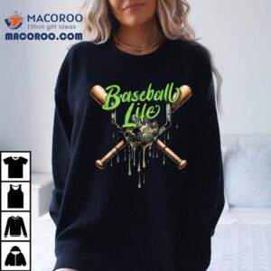 Baseball Life Drip Ice Cream Tshirt