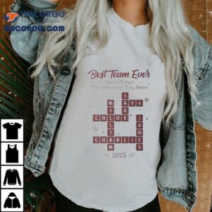 Best Team Ever Scrabble For Christmas 2025 Shirt