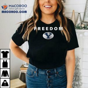 Byu Courgars X Bringham Young University X Charlie Kirk Freedom Logo Tshirt
