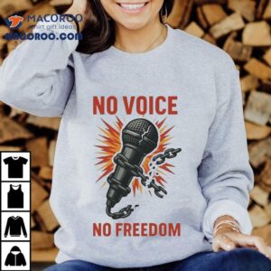 Charlie Kirk No Voice No Freedom Mic Shirt 2 Charlie Kirk No Voice No Freedom Mic Tshirt