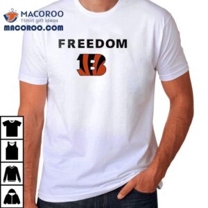 Cincinnati Bengals X Charlie Kirk Freedom Logo Tshirt