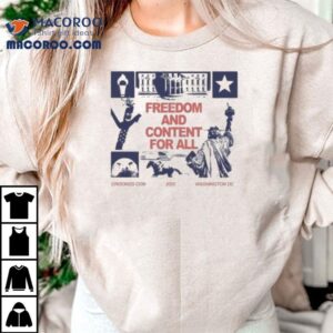 Crooked Con Freedom And Content For All Washinton Tshirt