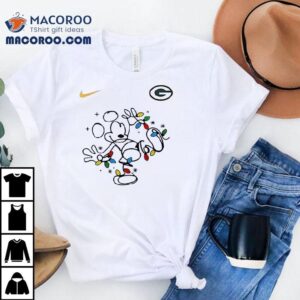 Green Bay Packers X Mickey Mouse Believe In The Magic Of Christmas Tshirt