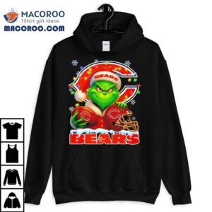 Grinch And Chicago Bears Christmas Theme Helme Tshirt