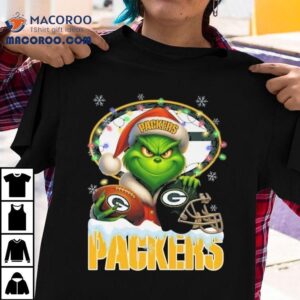 Grinch Green Packer Christmas Tshirt
