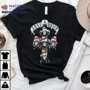 Guns N Roses Holiday Cross Christmas Tshirt