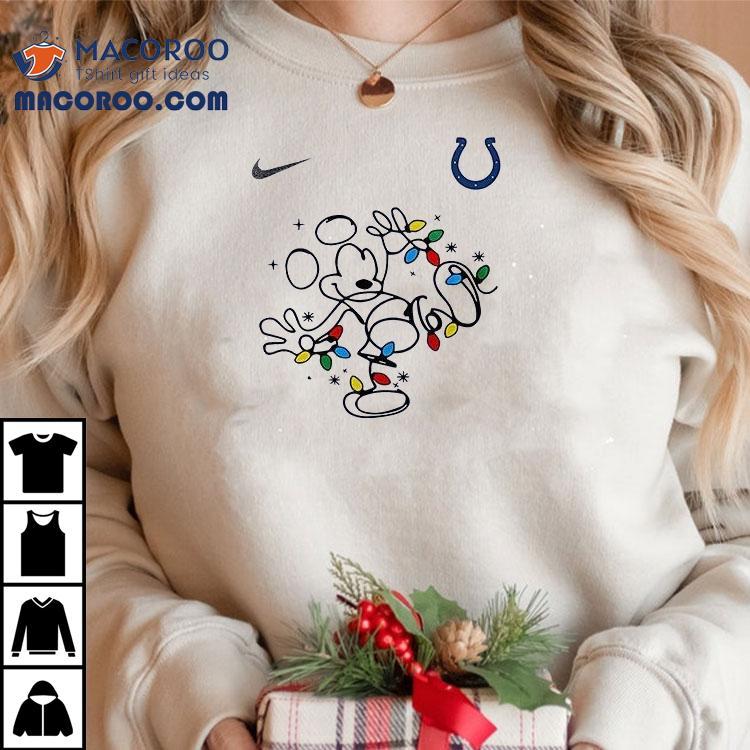 Indianapolis Colts X Mickey Mouse Believe In The Magic Of Christmas Shirt Indianapolis Colts X Mickey Mouse Believe In The Magic Of Christmas Shirt
