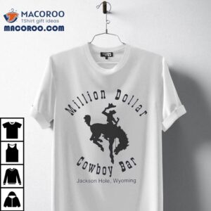 Jackson Hole Wyoming Million Dollar Cowboy Bar Vintage Tshirt