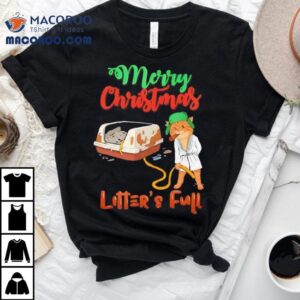 Litter S Full Merry Christmas Funny Cat Lovers Holidays Xmas Tshirt